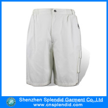 Garment Factory Custom Plain White High Quality Polyester Mens Shorts